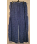 NWT WOMENS KNOX ROSE MULTI BLUES GEOMETRIC PRINT PULL ON PANT W/ POCKETS... - $643.02 MXN