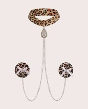 Leopard print pasties - Luxury reusable nipple covers - $25.19