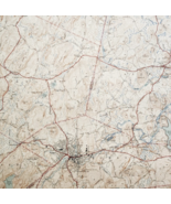 1943 Map USGS Topographic Hudson Massachusetts Antique Quadrangle TOPO22 - €34,85 EUR
