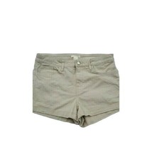 H&amp;M Shorts 6 Womans Cuffed High Rise Tan Casual Summer Casual Bottoms - $26.39