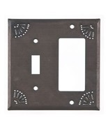 Switch and Rocker Cover with Chisel in Blackened Tin - $51.97 CAD
