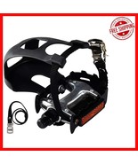 Pro-Grade Spin Bike Pedals with Toe Clips &amp; 4D Adjustable Straps - 500lb... - $49.57 CAD
