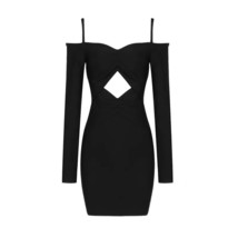  black blue women summer hollow out backless sexy party evening club mini rayon bandage thumb200