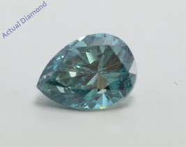 Pear Loose Diamond (1.5 Ct,Fancy Blue(Irradiated) Color,VS2 Clarity) IGL  - £2,359.42 GBP