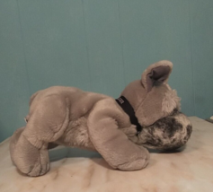 Russ The Schnauzer Grey Plush Dog Stuffed Animal Puppy Soft - $8.63