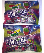Colombina BON BON BUM Twisted Triple Flavor Bubble Gum Pops-2 packs 8.9o... - $19.68