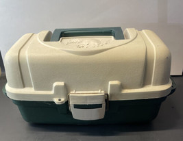 Vintge Tackle Box 2 Tier Fold Out Tray Plano USA - £27.52 GBP
