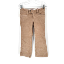 Aeropostale Womens Juniors Flare Pants Beige Pockets Cotton Stretch Low Rise 1 - £10.86 GBP