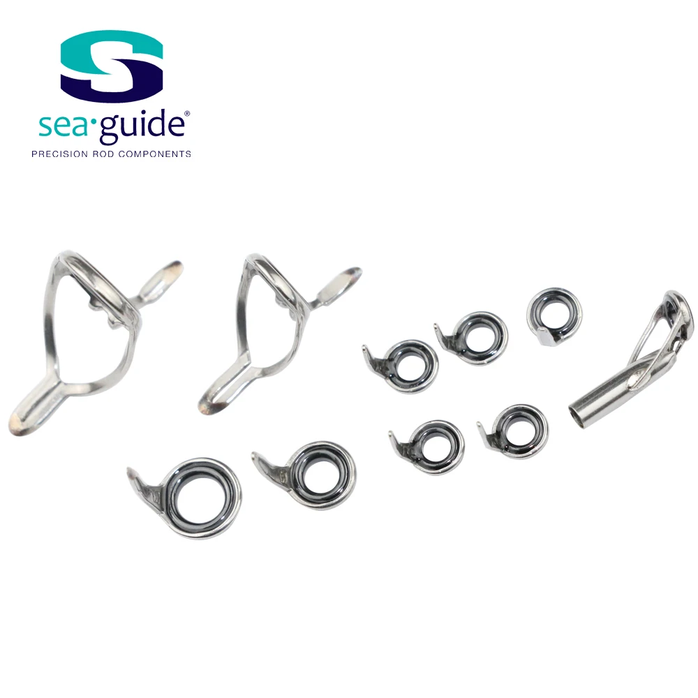 SeaGuide 2.2g LS Ring Stainless Steel 10pcs Set Micro Cast Guide Rod Bui... - $39.52