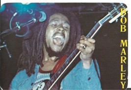 ⭕VTG card pocket calendar 1986 BOB MARLEY Portugal group music singer - $78.65 MXN