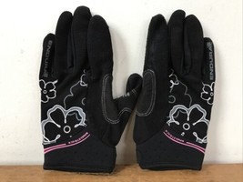 Endura Singletrack Black Grip Floral Cycling Bicycle Racing Gloves Women... - £23.59 GBP