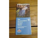 Vintage Standard Oil Wisconsin Map Accommodation Directory Vacation Plan... - $24.74