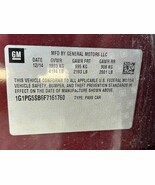 Passenger Strut Front VIN P 4th Digit Limited Fits 15-16 CRUZE 104590602 - $60.81