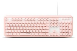 iRiver Korean English Keyboard USB Wired Membrane Bubble Keyboard for PC (Pink) - £43.57 GBP