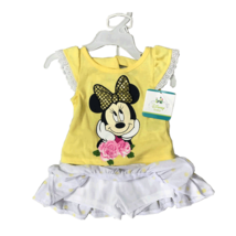 Disney Minnie Mouse 2 Pieces Set 12-24 Months (12 Months, Yellow) - $10.77