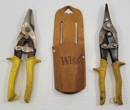 Q) Mixed Lot 2 Straight Cutting Aviation Snips Wiss with Holster - €17,02 EUR