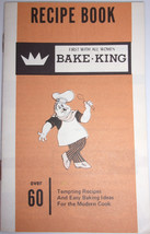 Bake King Tinware &amp; Aluminum ware Recipe Booklet 1950s - £3.18 GBP