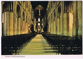Postcard The Nave Peterborough Cathedral Of St Peter St Paul &amp; St Andrew UK - £2.36 GBP