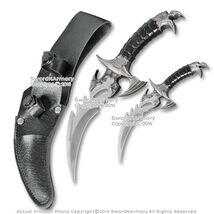Twin Fantasy Dragons Daggers Short Blade Sword with Carrying Sheath - $19.78