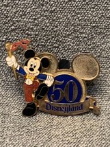 DLR 50th Anniversary Mickey Mouse Pin 2005 Disney Happiest Homecoming Kg - $21.78