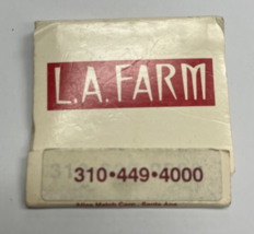 LA Farm Olympic Boulevard Santa Monica Matchbook - $5.69