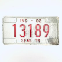 1992 United States Indiana Base Semi Trailer License Plate 13189 - $228.38 MXN