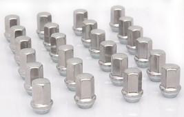 New Set 24 GMC Sierra GM Polished Stainless 14x1.5 Lug Nuts 9596070 - $68.26