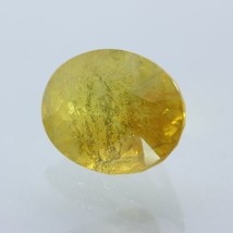 Sapphire Yellow Green Natural Heated I1 Clarity Faceted 9x7 mm Oval 2.43 carat - £18.94 GBP