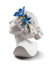 Lladro 01009252 Daisy with Flowers Woman Bust New - $719.00