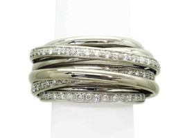 De Grisogono Allegra 1.75 ctw Natural Diamond Ring 18k White Gold Size 6.5 - £6,722.16 GBP