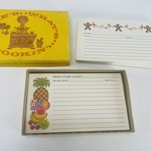 Recipe Cards Here’s What’s Cooking Tropical Fruit Gingerbread Man 40 in Box VTG - $18.57