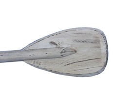 [Pack Of 2] Wooden Rustic Whitewashed Decorative Rowing Boat Paddle with Hook... - £37.64 GBP