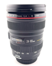 Canon EF 24-105mm F/4 L IS USM Camera Lens Caps Bag TESTED - $498.98