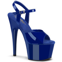 PLEASER ADO709/RYBL/M Sexy 7&quot; Heel  Platform Blue Exotic Dancer High Heels Shoes - £44.17 GBP