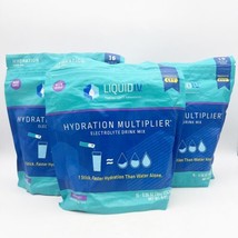 Liquid I.V. Hydration Multiplier Acai Berry 3 Bags (48 sticks Total) Exp 10/25 - £35.39 GBP