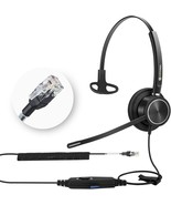 RJ9 Telephone Headset with Noise Canceling Mic Corded Office Phone Heads... - $69.80