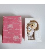 Precious Moments Porcelain Ornament Baby&#39;s First Christmas 2001 Girl 877514 - £7.46 GBP