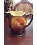 Antique Large IOGA Warwick WV c1900s monk pitcher handpainted[a8] - £46.72 GBP