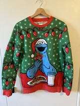 Hombre Pequeño Oficial Sesame Street Cookie Monster Diversión Suéter de ... - $30.98