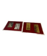 Vintage Set of 2 Kitchen Vinyl Foam Backed Christmas Placemats Postcard ... - $28.04