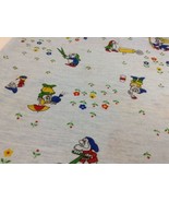 Vintage Disney Fabric Craft Snow White and the 7 Dwarfs T-Shirt Material... - £31.10 GBP