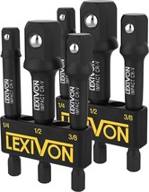 Lexivon [2-Pack] Impact Grade Socket Adapter Set, 3&quot; Extension Bit, Lx-101X2 - $38.93