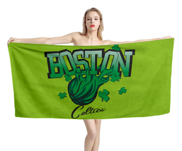 Boston Celtics NBA Beach Bath Towel Swimming Pool Holiday Vacation Memen... - £18.02 GBP+