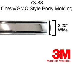 Automotive Authority Chrome Side Body Trim Molding Silverado Pickup Truc... - £121.78 GBP