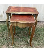 60% OFF Florentine Vintage Leather. Embossed Top NestingTables Item 1208 - $77.22