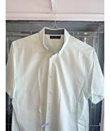 Nautica Men’s Button Up Seersucker Shirt Sz L Pastel Light Mint Green 80s - $278.36 MXN