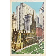 Vintage Postcard, Trinity Church, New York - £7.98 GBP
