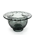 Ladies&#39; Smoke Glass Cuspidor Spittoon, Fenton Art Glass, Basket Weave &amp; ... - $199.60 CAD