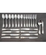 Vtg Set 23 Pcs Supreme Cutlery Towle Silver Plate ENGLISH SHELL - £59.09 GBP