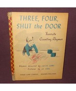 Three Four Shut the Door Bonnie Book Childrens 1954 - Damaged - £6.09 GBP